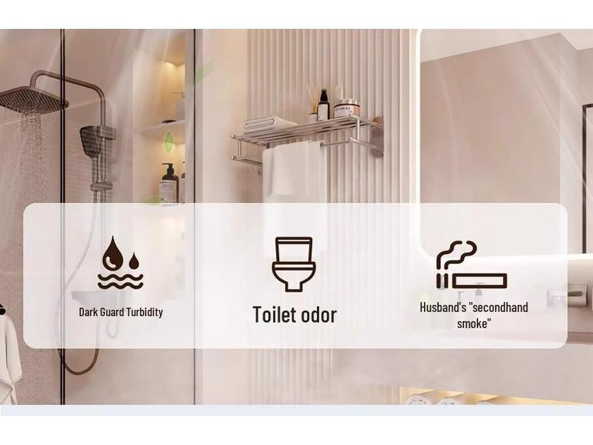 Shenhua Integrated Bathroom Ceiling Heater Fan with Dual Warmth, Lighting, and Exhaust Features