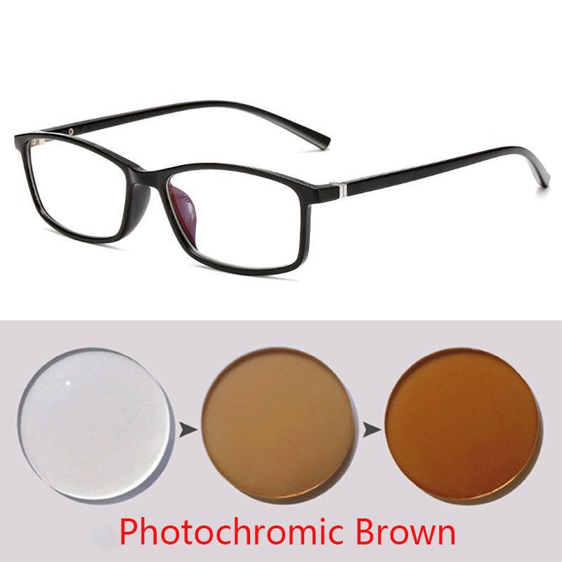 Men Vintage Small Rectangular Finished Myopia Glasses Students Fashion Optical Prescription Eyeglasses Frame 0 To -6.00