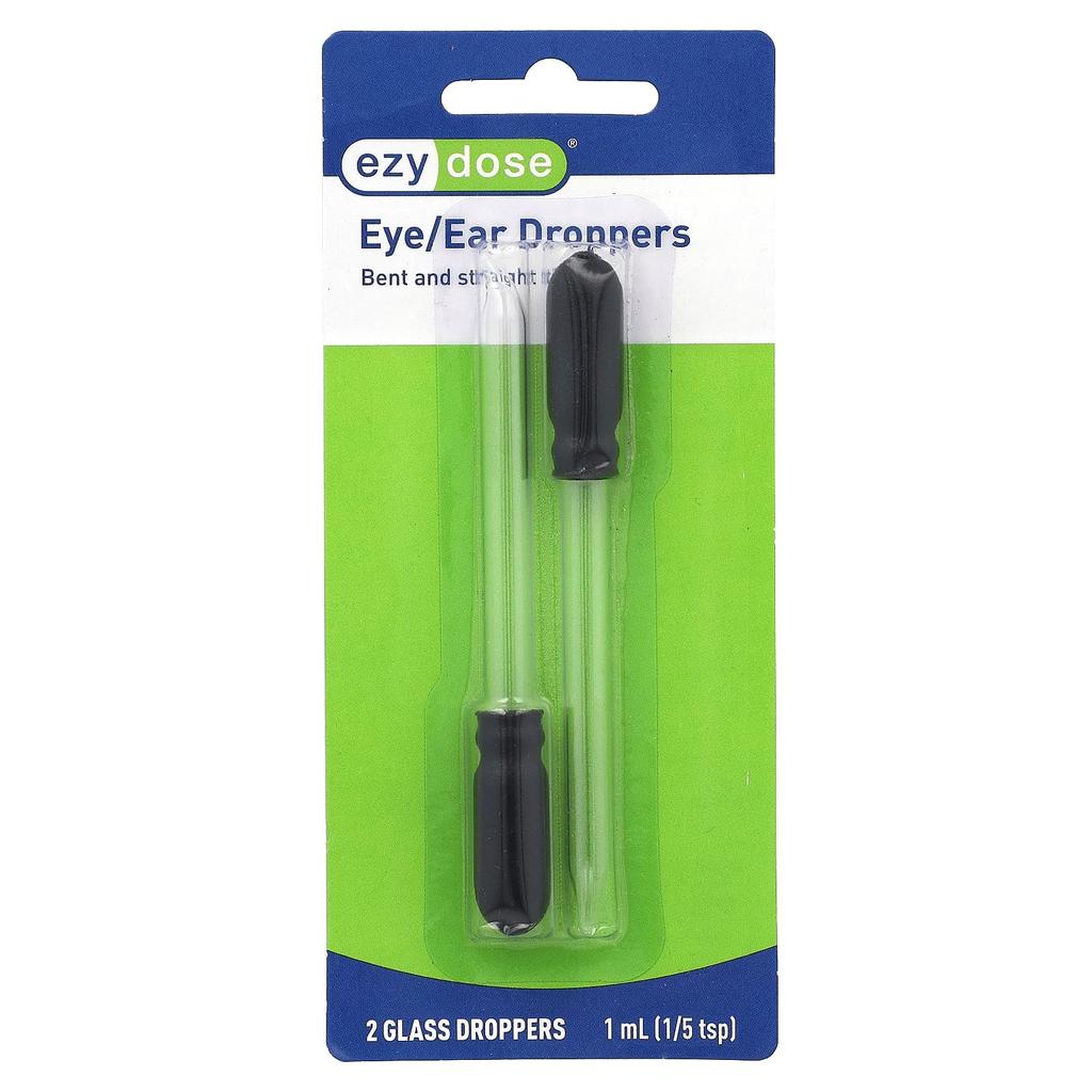 Eye/Ear Glass Droppers, 2 pcs