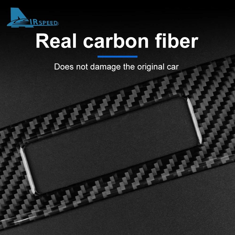 FLUGGESCHWINDIGKEIT für Ford Mustang 2015-2022 LHD RHD Carbon Faser auto Dashboard Dekoration Streifen Aufkleber beifahrersitz seite