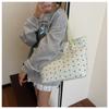 Summer large-capacity shoulder bag bow casual shoulder bag trendy student class commuting tote bag