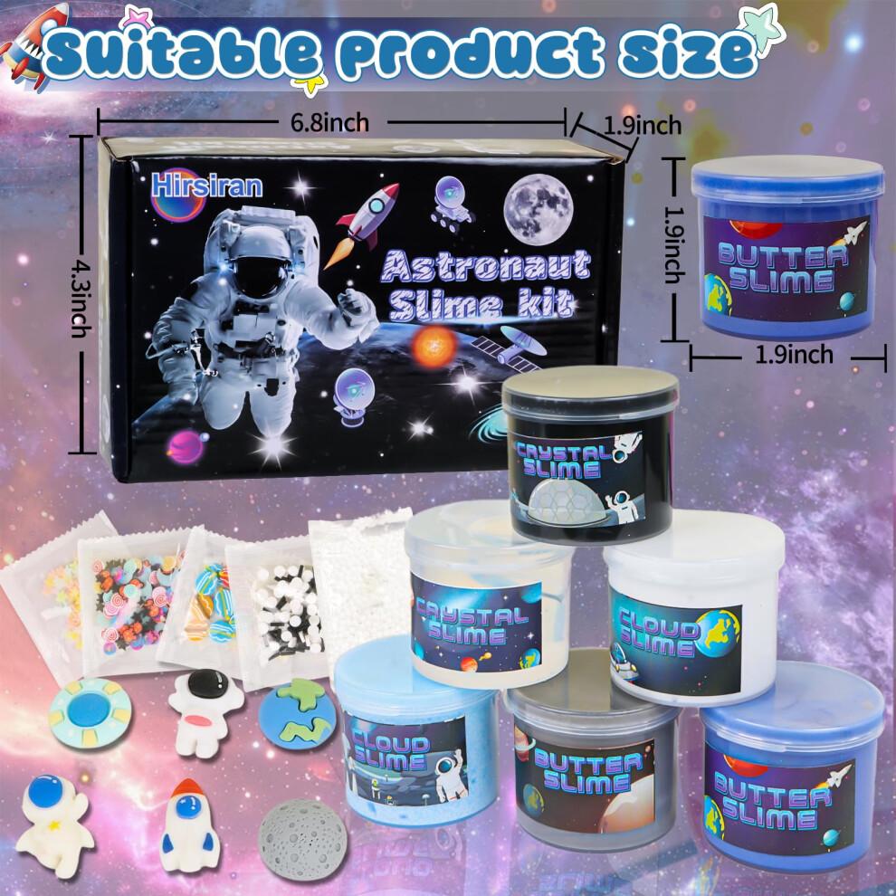 6 Packs Slime Making Kit Soft and Non-Sticky, Cloud Slime, Butter Slime & Crystal Slime?DIY Slime Kit Party Favorsfor Girls And Boys?Starry Sky ?
