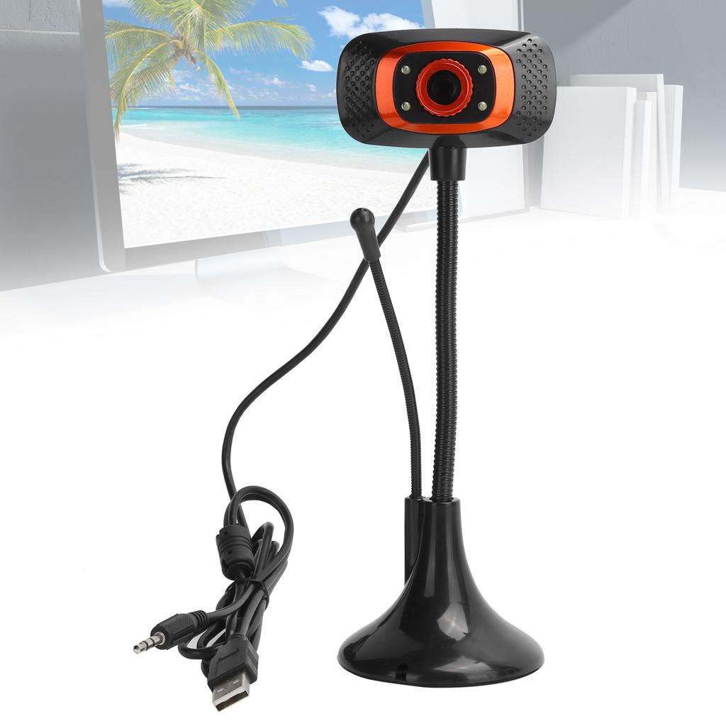 Computer Camera Video USB Webcam DriveFree 640 x 480 Pixels with External Microphone