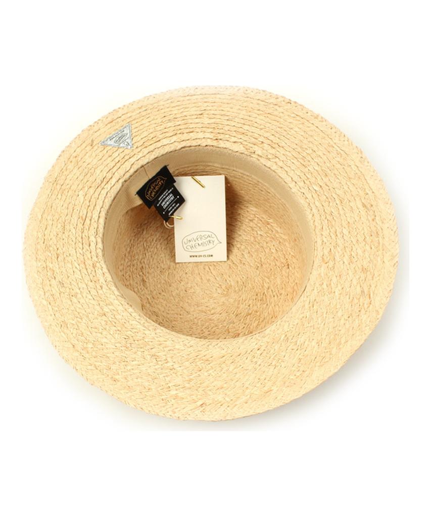 Yunibeosyeolkemiseuteuli Bkmt Raffia Flat Fedora Raffia Hat