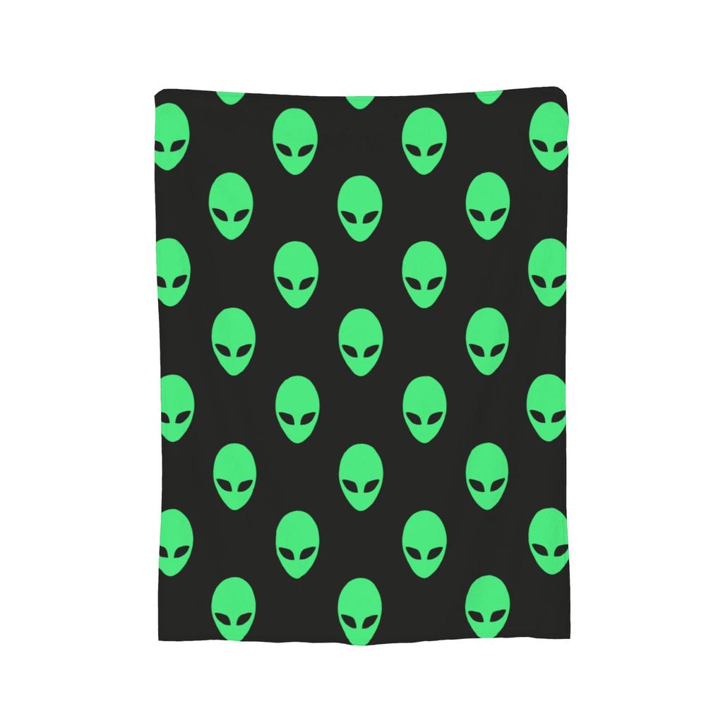 Universal Alien Blanket Flannel Printed Multifunction Lightweight Throw Blanket for Home Car Bedding Throws