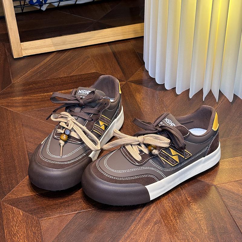 6 women's autumn new double shoelaces bow casual versatile sports soft baseplate