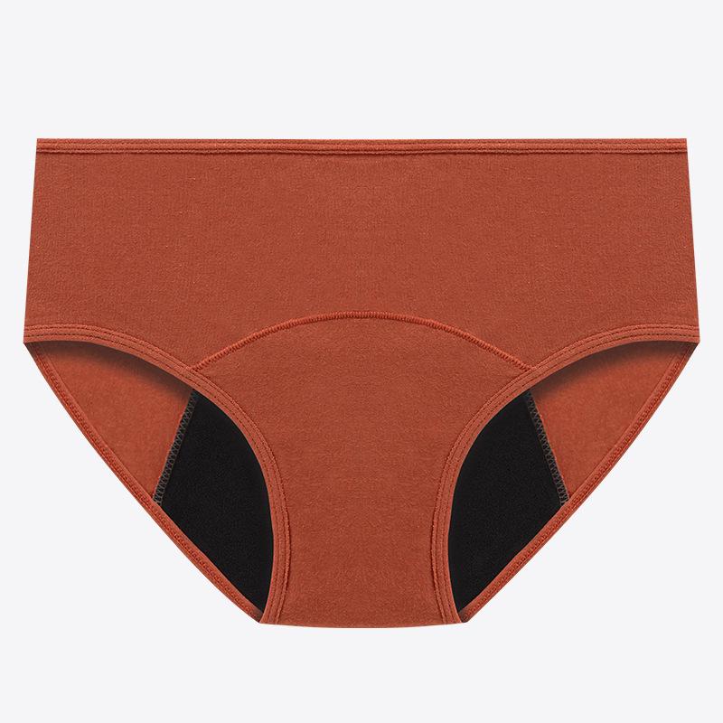 Low-Waist, High-Absorbency Colored Edge Menstrual Underwear for Women