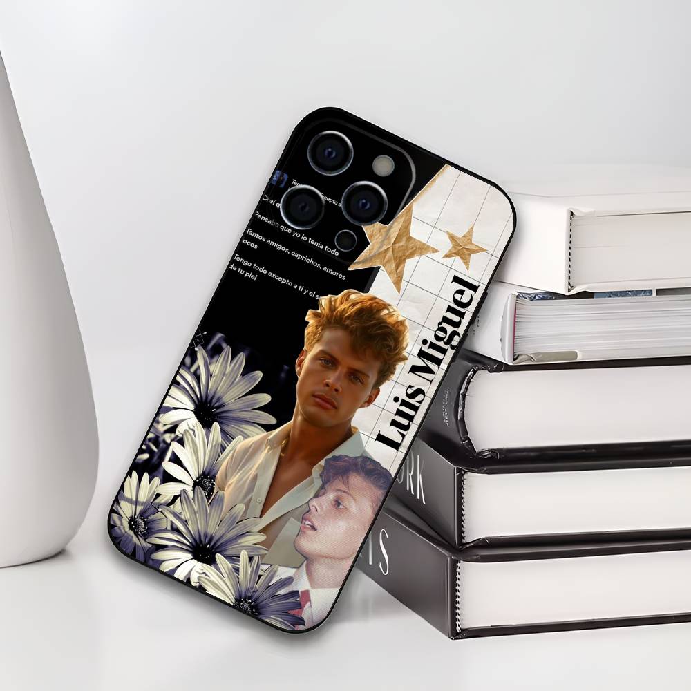 L-Luis M-Miguel Mexico Singer Phone Case For IPhone 17,16,15,14,13,12,11,Plus,Pro,Max,Plus,XS,soft case Black silicone