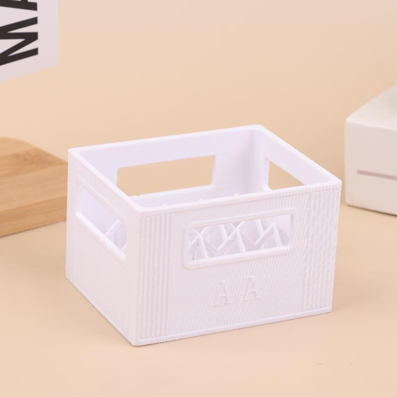 3D Printed Beer Crate Style Battery Storage Case No. 5 Aa No. 7 Aaa Battery Basket Stackable Batteries Storage Box Home Decor