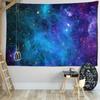 Blue Starry Sky Tapestry Wall Hanging Psychedelic Simple Bohemian Scenery Hippie Dormitory Room Decor