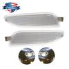 US Clear Front Bumper Side Marker Lights Pair Fit for Mercedes-Benz CLK63 AMG