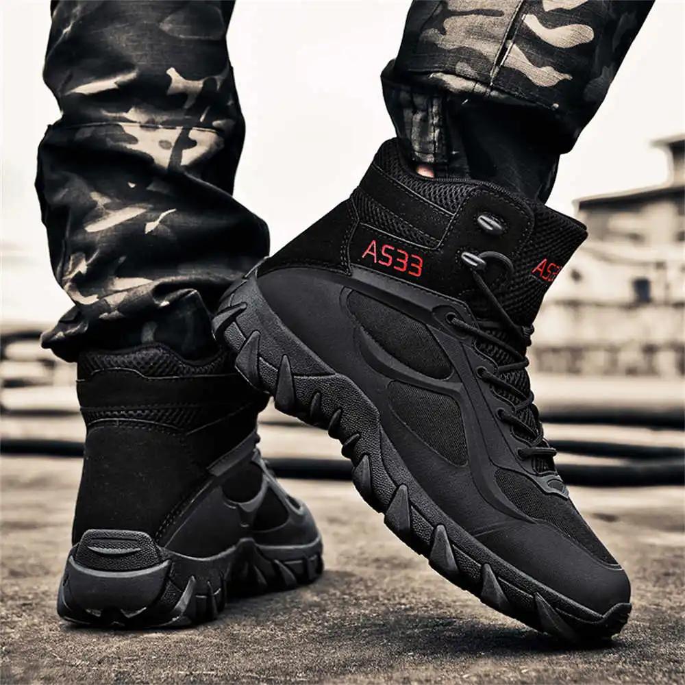 Fashion Cow Leather 40-47 Male Boots Shoes Men's Black Men's Ankle Sneakers Sports New Style Snaeaker Tenni Sapateneis Loofers