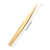 Gold Color Stainless Steel Eyelash Extension Tweezers Curved Straight Lashes Tweezer Eyelashes Nail Makeup Tools