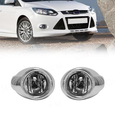Couvercle Chromé Feu Antibrouillard Voiture Feu de Jour DRL Pour Ford Focus 3 Focus Avec Fils d'Interrupteur