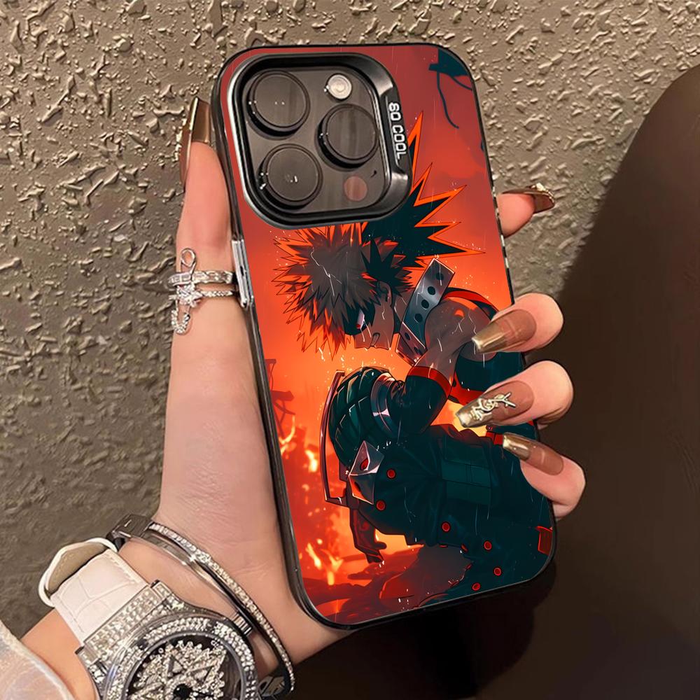 My Hero Academia Bakugo Phone Case for iPhone 17 16 15 14 13 12 11 X XR XS 8 7 Pro Max Plus Translucent Colour Protective Cover