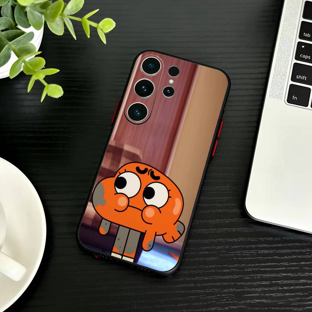 

F-Gumball and Darwin Phone Case For Samsung S26,S25,S24,S23,S22,S30,S21,Ultra,Plus,FE 5G Black Soft Cover Samsung S21 s305G