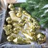 Christmas Tree Ornament Set: Nine Painted Macaron Candy Color Irregular Balls