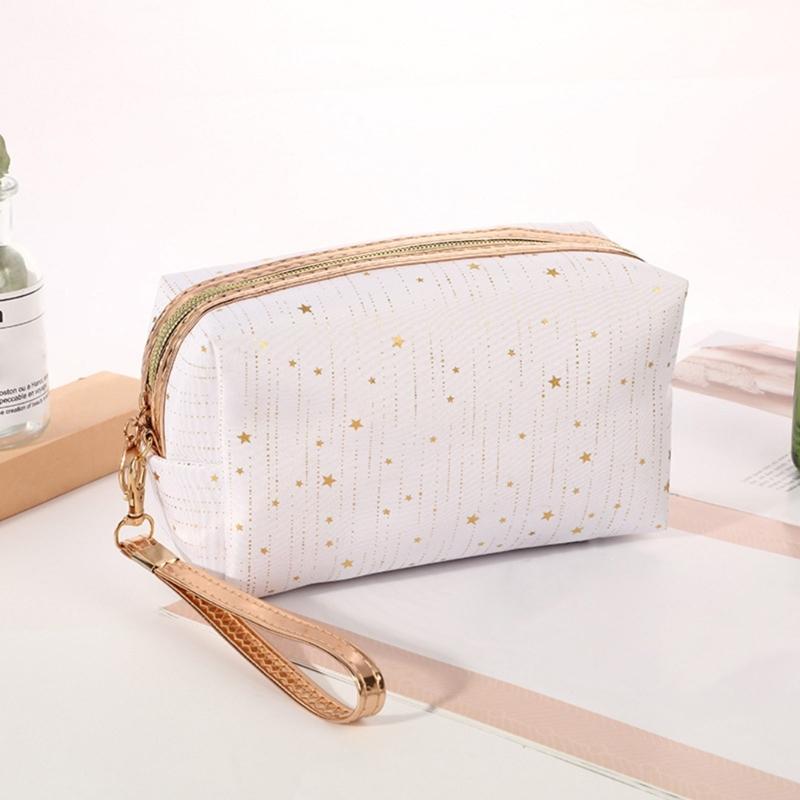 Women Star Decoration Cosmetic Bag Soft Make Up Storage Bag Travel Makeup Toiletry Package Bag Organizer Pouch Case