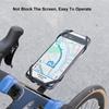 Handlebar Cell Phone Holder Silicone Bike Phone Holder Shockproof Stable Hands  Navigation Compatible with Computer Mount
