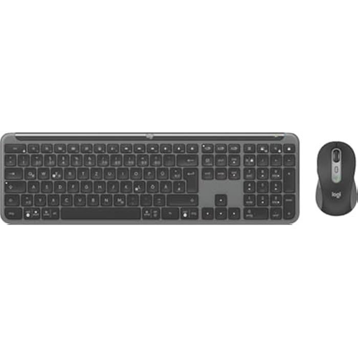 Ensemble Clavier et Souris - Logitech - MK950 - Sans Fil - QWERTZ - Graphite