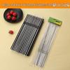 Stainless Steel BBQ Skewers with Wooden Handles - Lamb Roasting Set