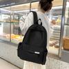 Teenage Backpack Solid Color Student Schoolbag Large Capacity Backpack