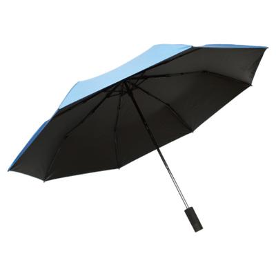 Knirps Bleu Pliant Convient pour la Pluie ou Officiellement U.090 Parapluie, Brillant, Importé, Bleu, KNU090-2200