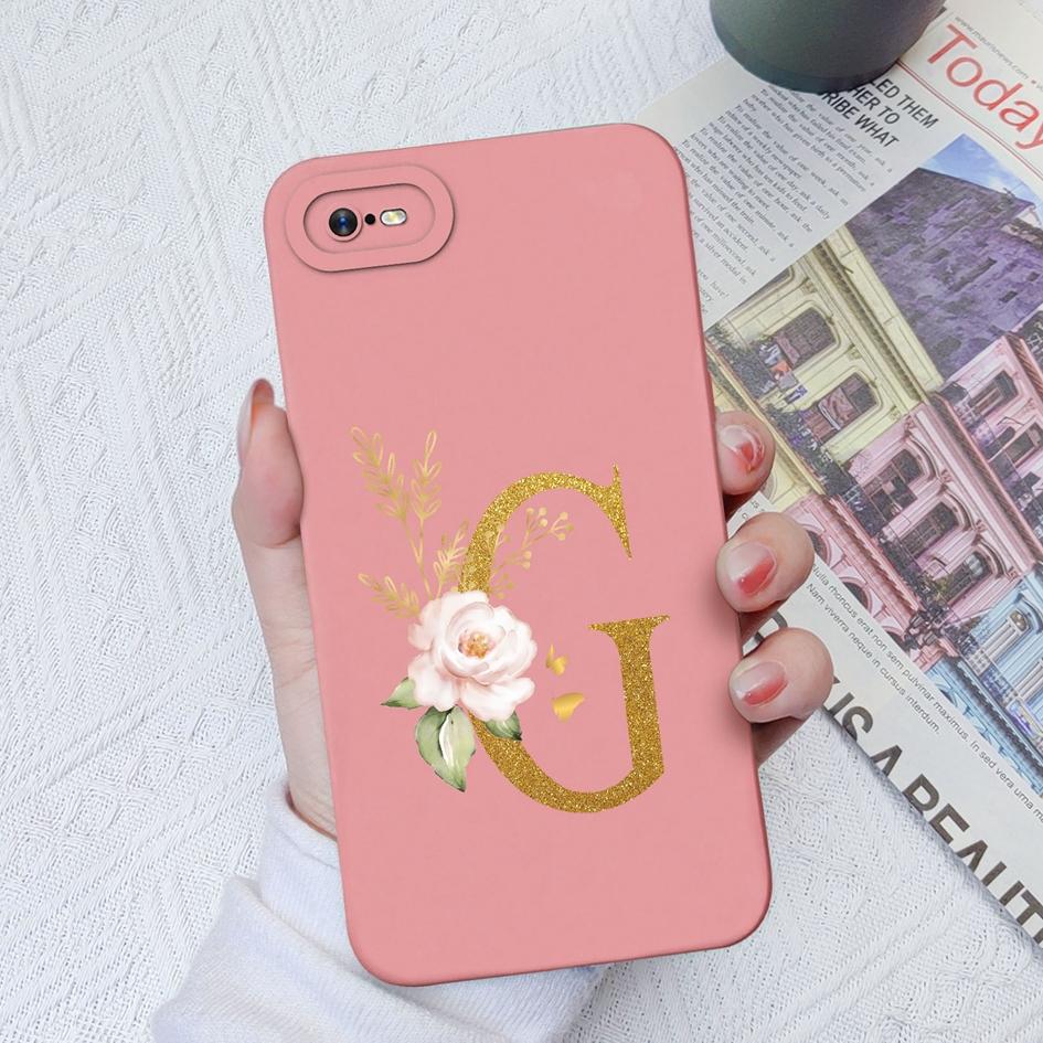 Für OPPO Realme C11 C12 C15 C33 C17 C35 C20 C30 Fall Luxus Schutzhülle Platz Flüssiges Silikon Weiche TPU Blume buchstaben Für Realme Funda Coque Stoßstange