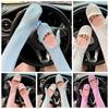 Elastic Sunscreen Arm Covers Thin Cycling Gloves Simple Long Ice Silk Sleeves  Driving