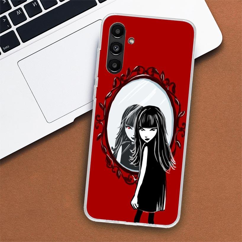 Comics Emily The Strange Phone Case For Samsung Galaxy A02S A12 A22 A32 A42 A52 A72 A51 A50S A71 A41 A31 A21S A70S A40 A30S A20E