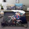 Printed Cool Motorcycle Bedding Set Mountain Bike Duvet Cover Set Pillowcases For Boy Super Soft Soft Comfortable Cover Bed RT85