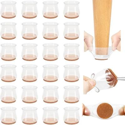 4/16pcs Chair Leg Caps Rubber Feet Protector Pads Furniture Table Covers Socks Plugs Cover Furniture Leveling Feet Home Decor