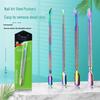 Steel Double-Headed Cuticle Pusher and Remover Tool for Manicure and Nail Care