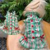 INS Style Pet Love Shirt Skirt Polyester Fiber Pet Princess Dress  for Small Dog