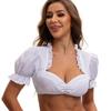 The Munich Oktoberfest Costume White Polyester Traditional Dress For Women