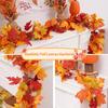 200CM Herbst Künstlicher Ahornblattkranz Gefälschte Blattpflanze Ranke Heimdeko Garten Halloween Wand Außen Türen Fenster Dekoration