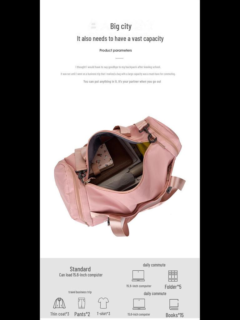 Unisex Sports Duffel: Wet/Dry Separation, Large Capacity, Ideal for Gym, Travel, and Swimming