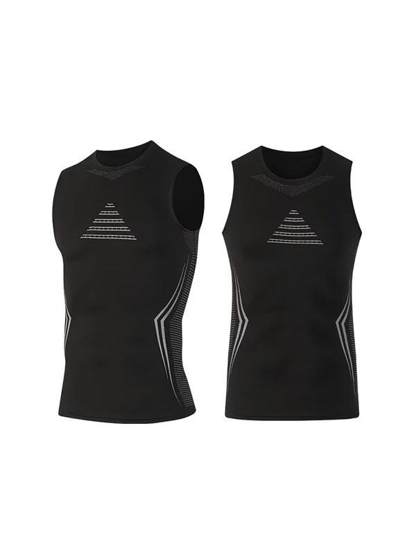 Men's Tight Sleeveless Sports Tank: Quick-Dry, Sweat-Wicking Vest for Basketball Training
