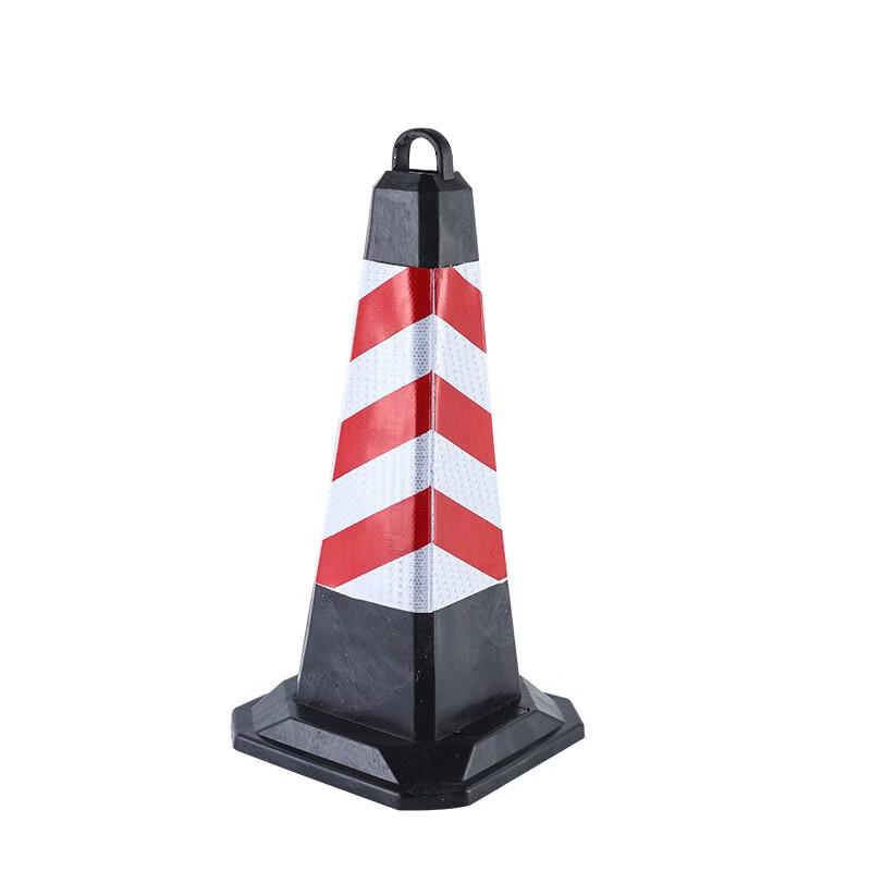 DAXTE 75CM Reflective Rubber Traffic Cone with Handle