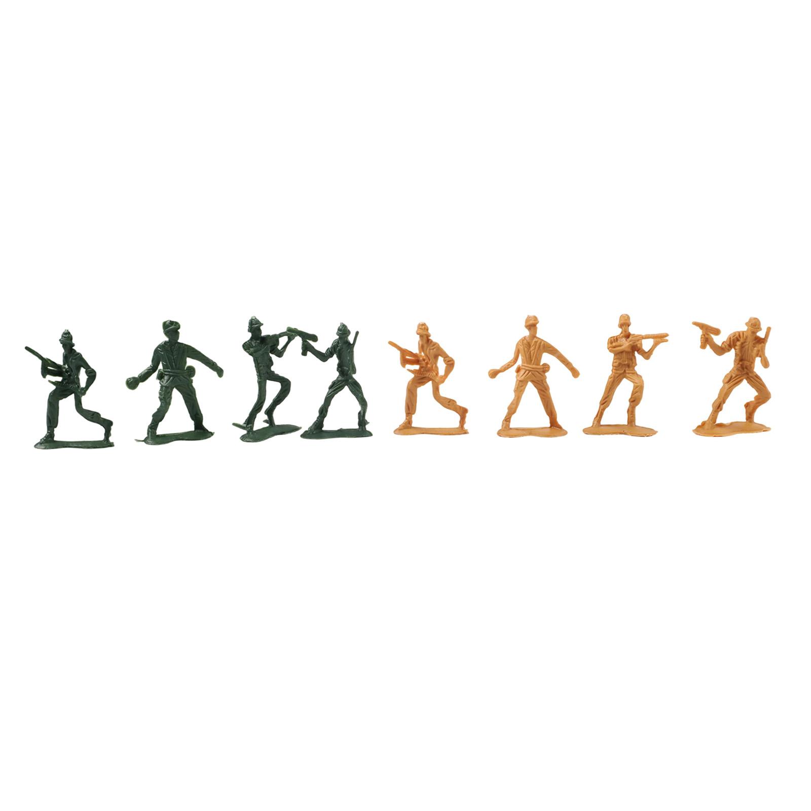 100Pcs Toy Soldiers Model Sand Table Games People Figures Playset Kids War Game DIY Simulation Plastic Soldiers Figurine Figures China Mainland