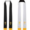 Priester Priester Unisex Erwachsene Beidseitig tragbar Kommunionschal mit Kreuz 84 Klerus