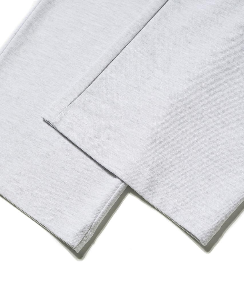 GAKKAI UNIONS Single-Pleat Wide Sweatpants White Melange