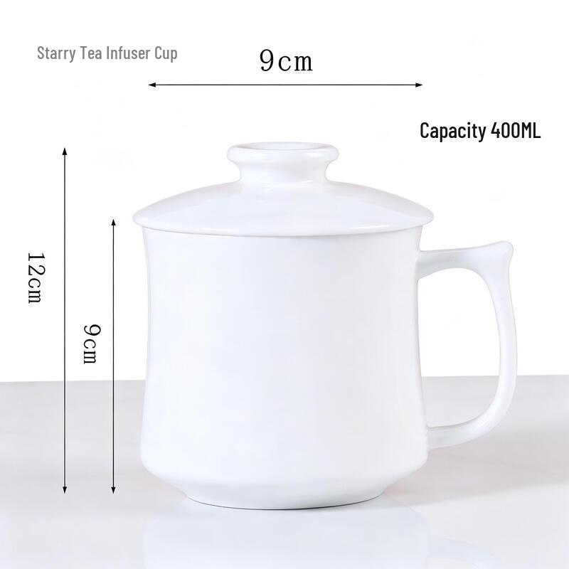 ETUB 400ML Ceramic Tea Mug with Lid