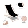 Transat de Jardin - SPRINGOS - Chaise longue pliante - Réglable 3 positions - Résistant aux UV - Peu encombrant
