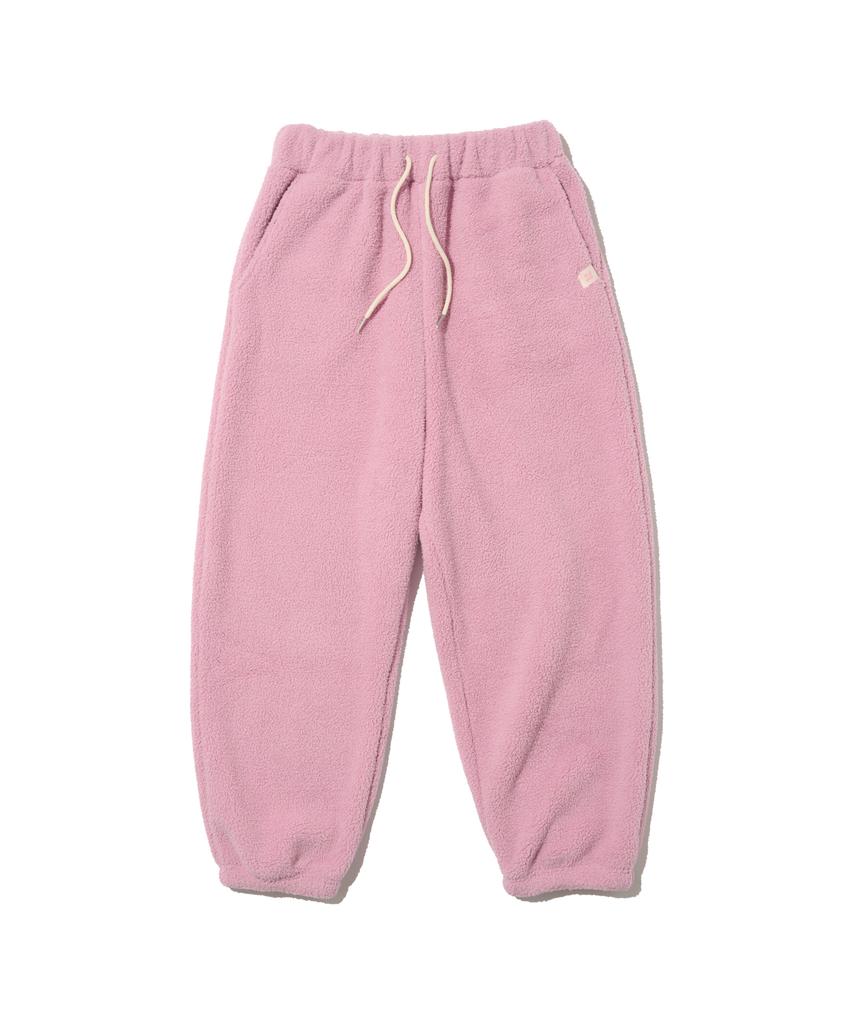 ROIDESROIS Cozy Bear Sherpa Fleece Jogger Pants (Pink)