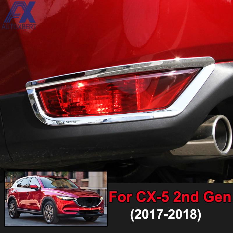 Chrome Rear Fog Light Lamp Cover Trim for Mazda CX-5 CX5 2017 2018 2019 Car Exterior Accessories