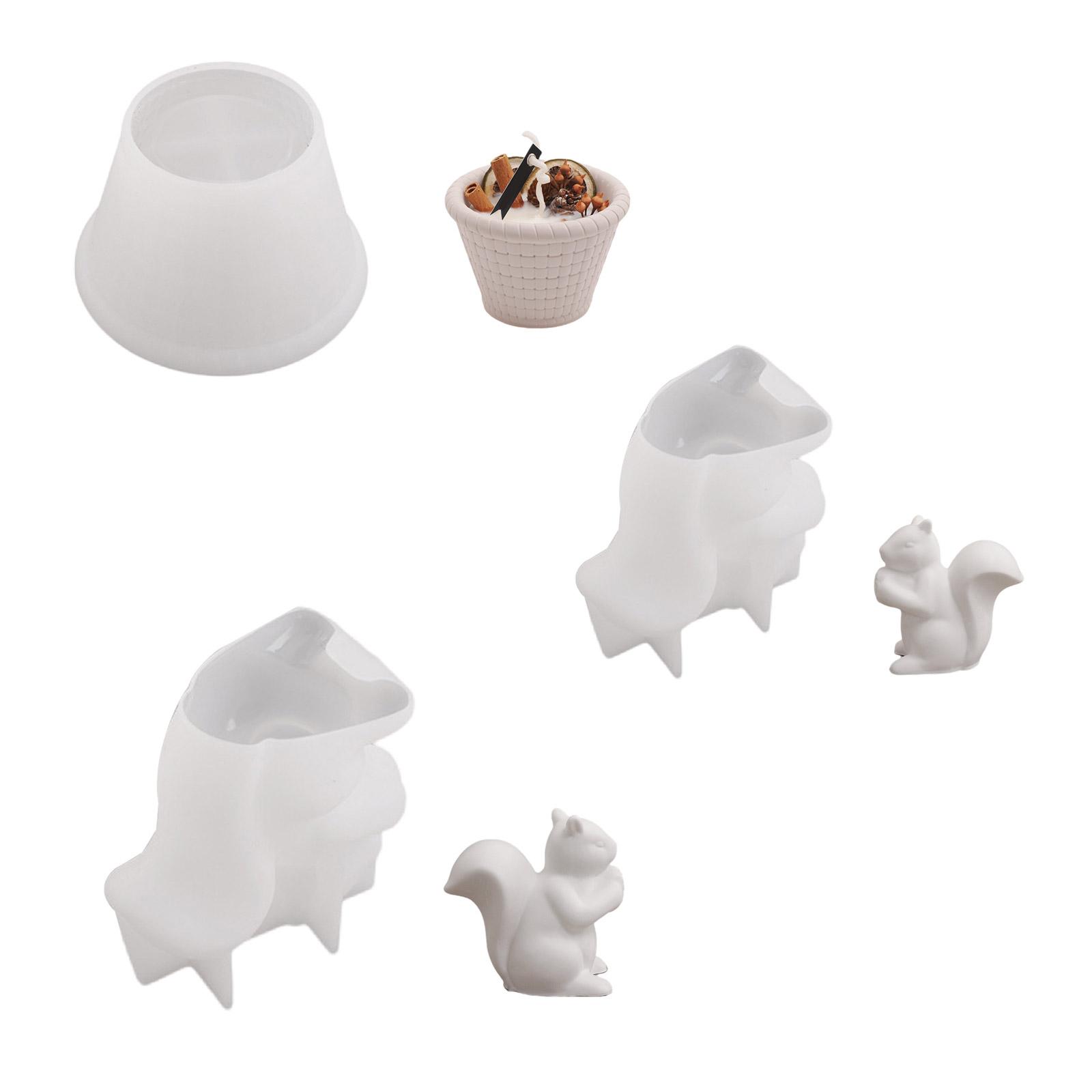 

Художественная силиконовая форма в виде корзинки белки для создания проектов из смоляной штукатурки и свечей дома или в студии A