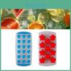 Silikonová forma na led s 11 kostkami se zábavnými ovocnými vzory Ideální pro zábavu a večírky