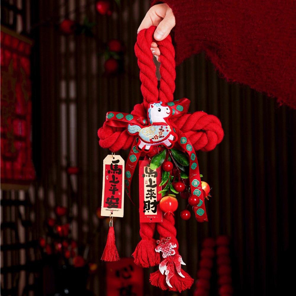 Handcrafted New Year Decoration DIY Lucky Charm Chinese Knot Ornaments Tassel Hanging Design Spring Festival Decorations