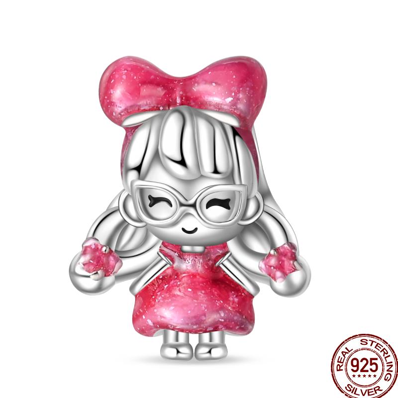 Copper Character Series Sports Cute Boys And Girls Charm Beads Suitable For 3Mm Original Bracelet Diy Jewelry